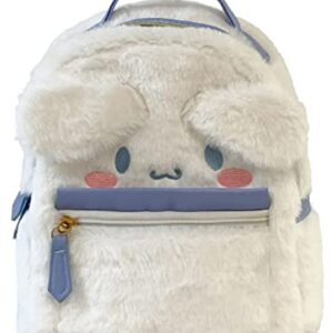 HDHTB Cute Girl Small Plush Bag Backpacks Kawaii Cartoon Japanese Anime Furry Bag Leisure Daily Backpack Schoolbag Bookbag (White)