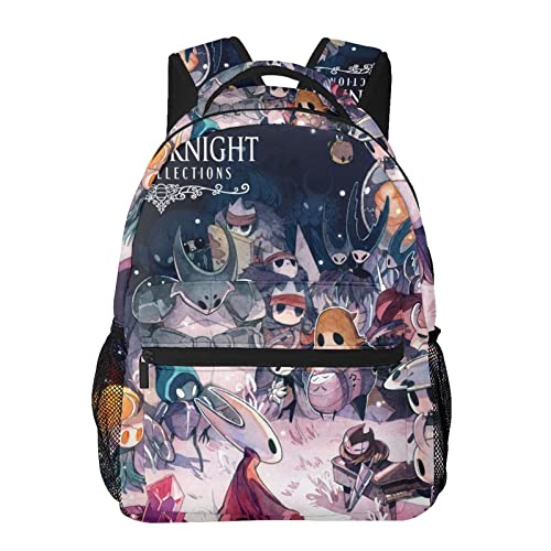 Casual Backpack Hollow_Dark_Knight Large Capacity Schoolbag Shoulders Bag Daypack For Adults And Children