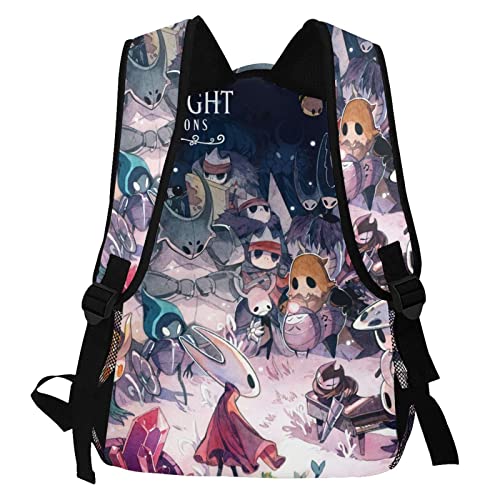 Casual Backpack Hollow_Dark_Knight Large Capacity Schoolbag Shoulders Bag Daypack For Adults And Children