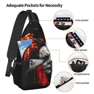 Urseow Backpack Sports Crossbody Sling Backpack Sling Bag Chest Bag Outdoor Casual Travel Backpack