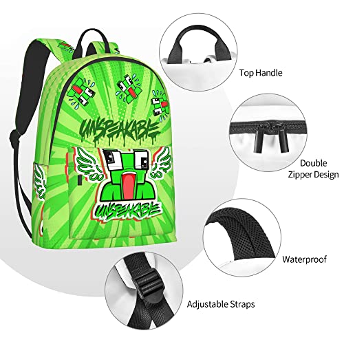 Cartoon Backpacks for Girls Boys Lightweight Bookbag Gifts 16 Inch Laptop Backpack Packsack for Work Travel