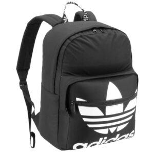 adidas originals trefoil pocket backpack, black, one size
