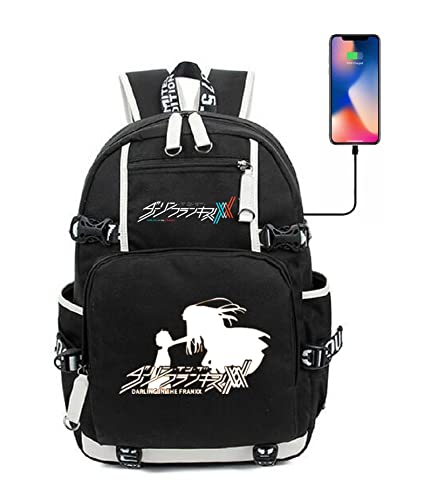 ISaikoy Anime Darling in the FranXX Backpack Shoulder Bag Bookbag Daypack School Bag 1