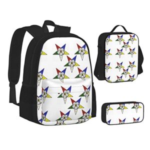 teen backpack set school bookbags girls boys stars eastern stars backpacks with lunch box and pencil case
