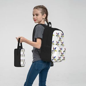 Teen Backpack Set School Bookbags Girls Boys Stars Eastern Stars Backpacks With Lunch Box And Pencil Case