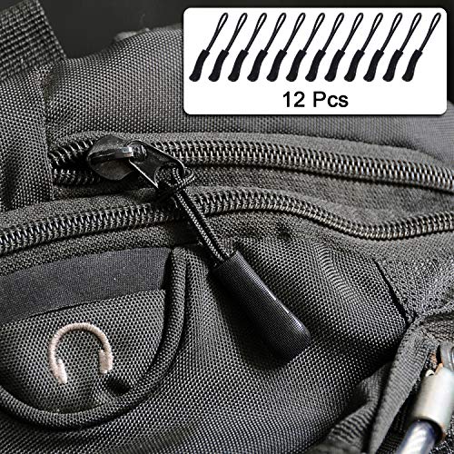 Wisdompro 2 Pack Backpack Chest Straps, Heavy Duty Adjustable Backpack Sternum Strap Belt with Quick Release Buckle and 12 Pcs Zipper Pulls for Hiking and Jogging