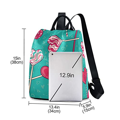 J JOYSAY Candy Valentines Day Backpack Purse for Women Anti-Theft Travel Backpack Fashion Backpack Handbags Travel Laptop Backpack for Women Girls Teen