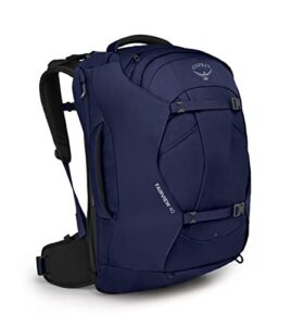 osprey fairview 40 women’s travel backpack, winter night blue
