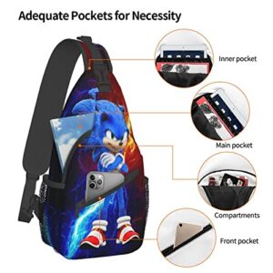 HAIROURI Cartoon Crossbody Sling Backpack Shoulder Bag For Women Men Boys Girls Chest Sling Bag Multipurpose Crossbody Shoulder Bag Travel Hiking Daypack-Style 23