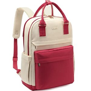 lovevook laptop backpack for women girls 15.6 inch laptop bag with usb port, fashion student bookbag waterproof backpacks teacher nurse stylish travel bags vintage daypacks for school college, work