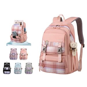 egen large capacity kawaii backpack back to school essential aesthetic backpack (black)