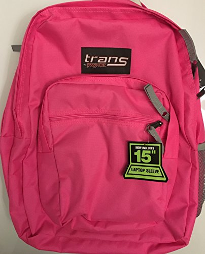 JanSport Supermax Fluorescent Pink 15" Laptop Backpack