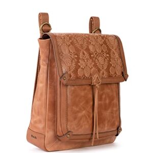 the sak womens Ventura Leather Convertible Backpack, Tobacco Floral Embossed Ii, One Size US