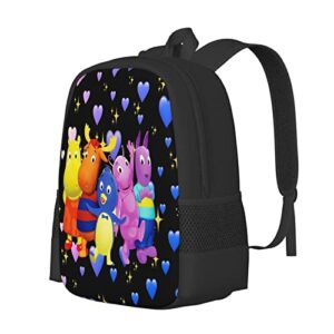 Pobecan The Anime Backyardigans Backpack Laptop Backpack School Daypack Book Bag Travel Bag for Men Women Boys Girls