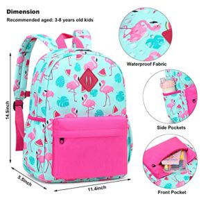 Flamingo Kids Backpack Toddler Backpack for Little Girls, Mimfutu Preschool Backpack Kindergarten Backpacks with Chest Strap