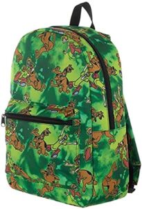 scooby-doo and shaggy sublimated print backpack with laptop pocket