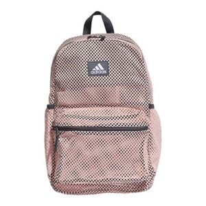 adidas unisex hermosa ii mesh backpack, haze coral, one size