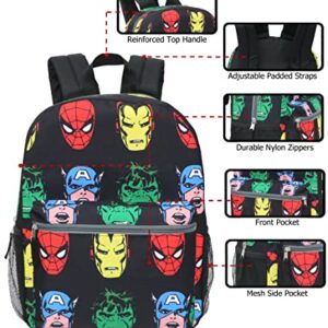 Marvel Avengers Kids Full Size All Over Print 16" Comic Backpack