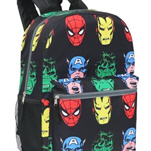 Marvel Avengers Kids Full Size All Over Print 16" Comic Backpack