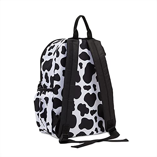 Zodaca Mini Cow Print Backpack for Women and Girls (12.5 x 4.5 x 15 In)