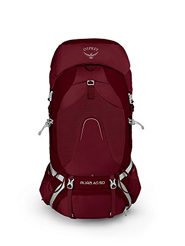 Osprey Aura AG 50 Women's Backpacking Backpack, Gamma Red, X-Small