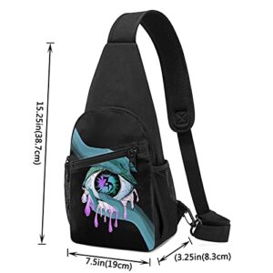 Zeds Dead Crossbody Bags Sling Backpack for Man & Women Chest bag Multifunction Hiking Pack Small Shoulder Backpack,Camping,Sports Shoulder Bag,Small Travel Daypack