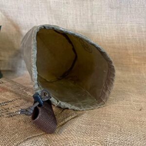 4QT Bushcraft Cookware Bag | Waxed Canvas Bush Pot Bag | Camp Kettle Bag | Outdoor Cooking Kit | Coffee Pot Bag | Foragers Belt Bag (2QT Bushpot Bag)