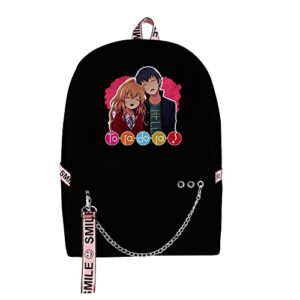 wzsmhft toradora merch backpack teen backpack fashion school bags three piece travel backpack (backpack2)