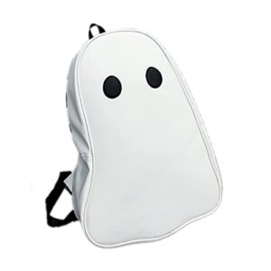 novelty 3d ghost backpack racksack cute school bag bookbag shoulder bag for teen boys girls (white)