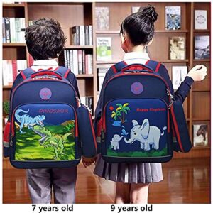 Cool Galaxy Astronaut Print Schoolbag for Boys Girls Roomy Space Backpack with Pencil Bag for Children Student Book bag (Blue with navy Astronauts)