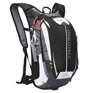 Leathario 18L Cycling Backpack Men Women Bike Daypack for Outdoor Waterproof Rucksack for Camping Hiking