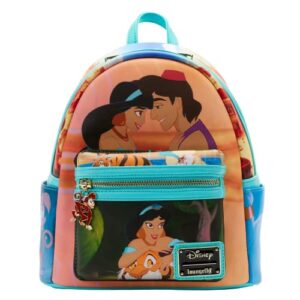 loungefly disney aladdin jasmine princess scenes double strap shoulder bag