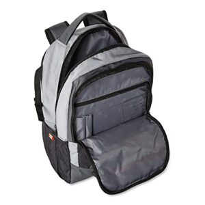 Adult Unisex Muti-Purpose Banded Backpack (Grey/Orange, 12.75”W x 18”H x 6.5”D)