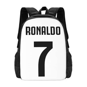 ronaldo #7 cr7 adult youth backpacks student bag laptop bag bookbag usb backpack for daily