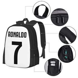 Ronaldo #7 Cr7 Adult Youth Backpacks Student Bag Laptop Bag Bookbag Usb Backpack For Daily