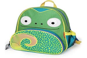 skip hop toddler backpack, zoo preschool ages 3-4, chameleon