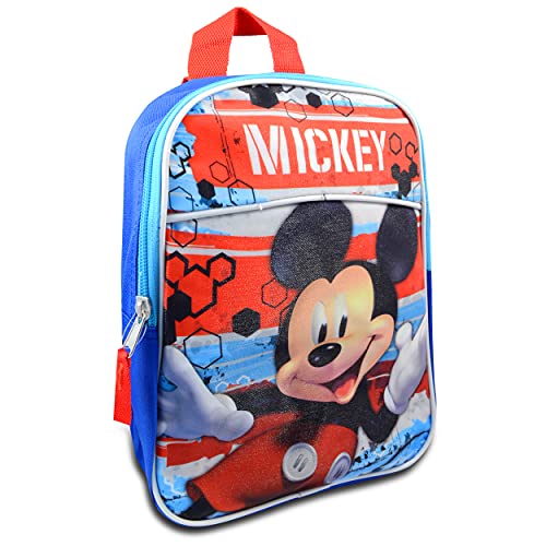 Disney Bundle Mickey Mouse Mini Backpack For Kids, Toddlers ~ 3 Pc Bundle With Mickey Preschool Bag, Stickers And Highlights Activities, small