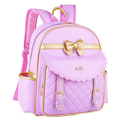 Children's Backpack Princess Girl School Bag PU Waterproof Casual Daypack