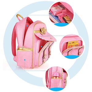 Children's Backpack Princess Girl School Bag PU Waterproof Casual Daypack