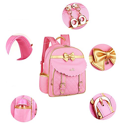 Children's Backpack Princess Girl School Bag PU Waterproof Casual Daypack