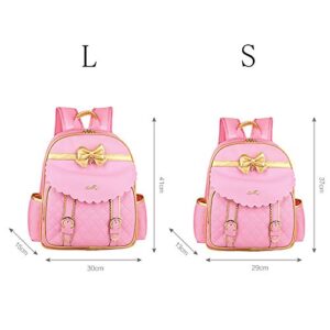 Children's Backpack Princess Girl School Bag PU Waterproof Casual Daypack