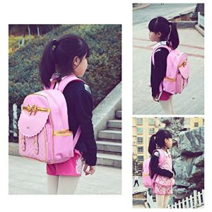 Children's Backpack Princess Girl School Bag PU Waterproof Casual Daypack