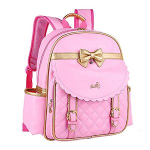 Children's Backpack Princess Girl School Bag PU Waterproof Casual Daypack