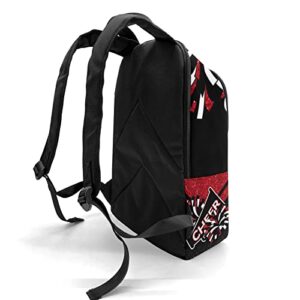 Cheerleader Red Personalized Backpack for Teen Boys Girls,Custom Travel Backpack Bookbag Casual Bag Name Gift