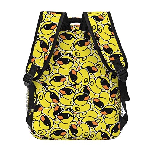 Qurdtt Cute Ducks Backpack Cartoon Animals School Bookbag Shoulder Bag Laptop Backpack For Boys Girls Adults