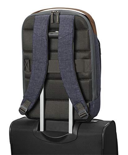 HP Renew 15.6” Laptop Backpack Made with Recycled Plastic Bottles, Water-Resistant Material, Luggage Strap, and Comfortable Straps | Navy