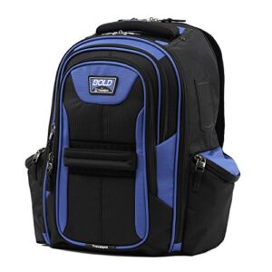 travelpro bold lightweight laptop backpack, blue/black, one size