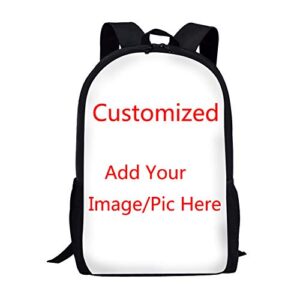coloranimal custom your own image teens girls boys school backpacks large capacity shoulder book bags