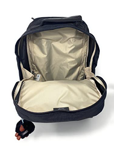 Kipling Sanaa Large Metallic Rolling Backpack (Black Tonal, One Size)