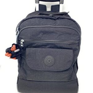 Kipling Sanaa Large Metallic Rolling Backpack (Black Tonal, One Size)